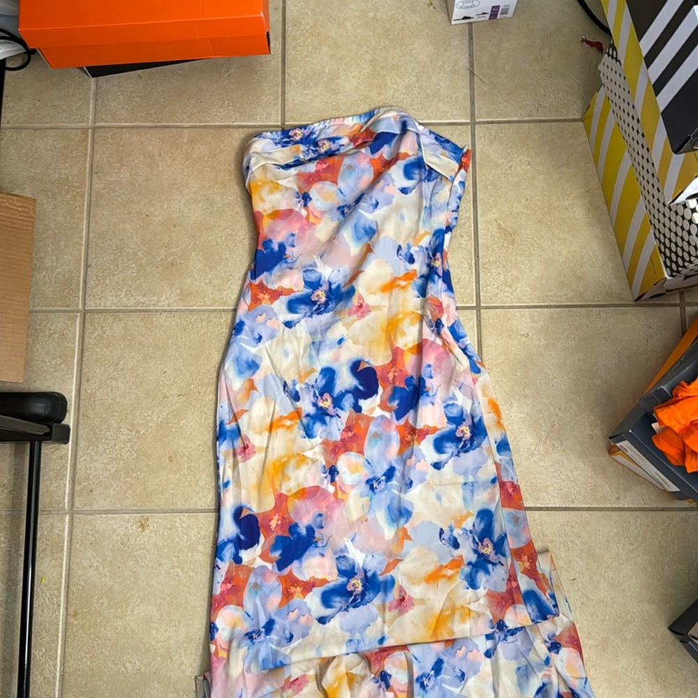 Floral Midi Dress - Multicolor